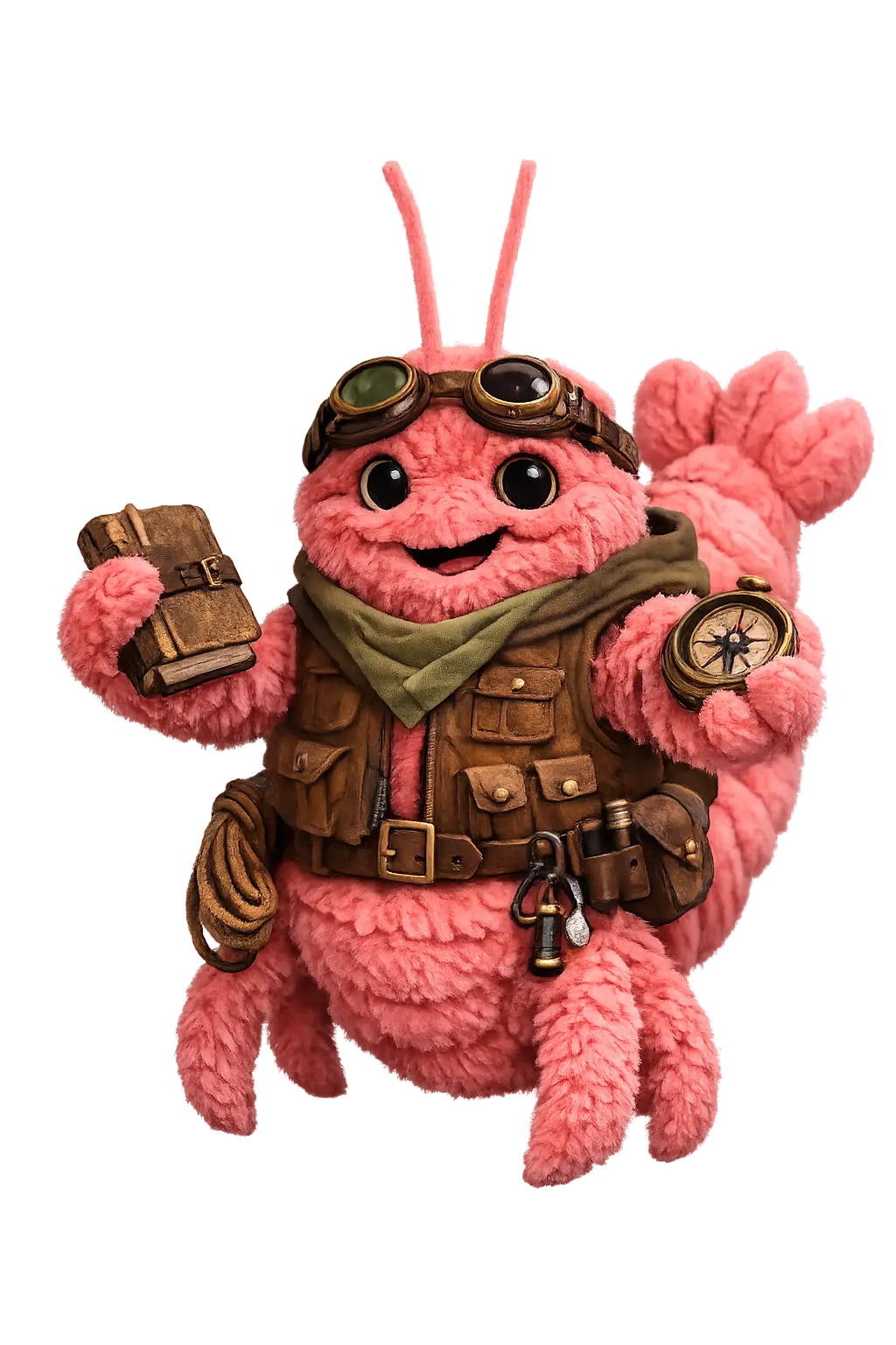 BYOC Law plushie mascot sitting on the card